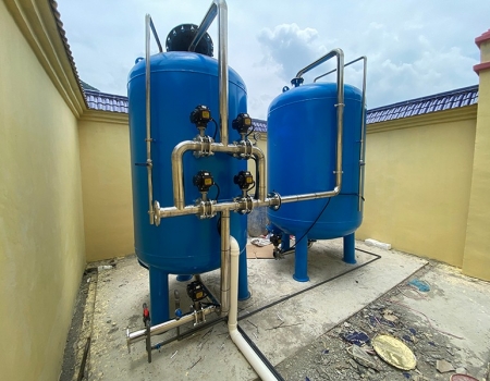 宣威大寨20吨压力式一体化净水设备