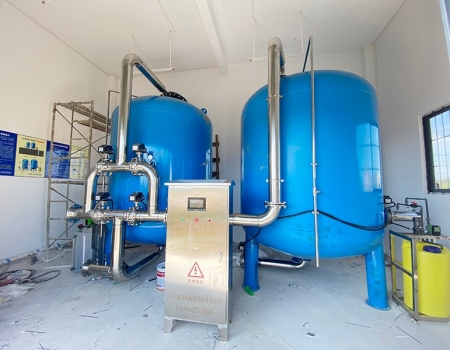 宣威勐永镇50吨压力式一体化净水设备